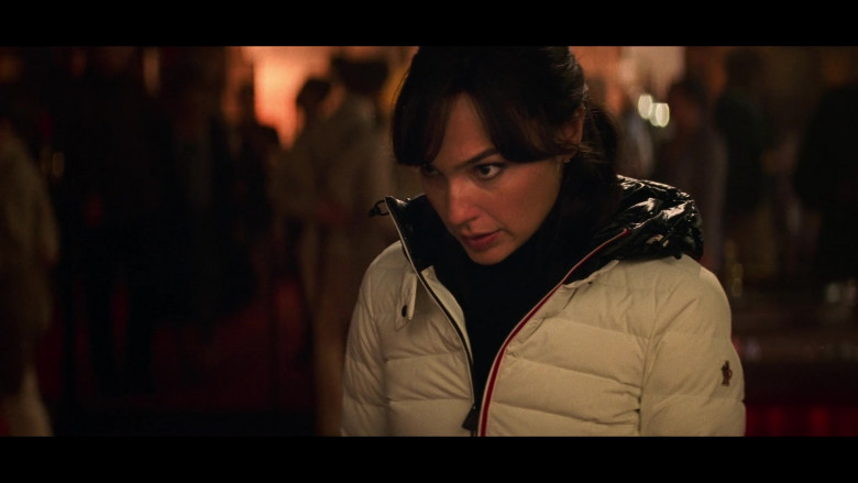 Moncler White Jacket Worn by Gal Gadot as Rachel Stone in Heart of Stone (2023) - 388766