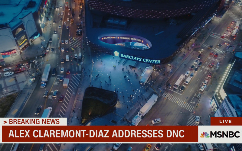 Barclays Center Arena and MSNBC in Red, White & Royal Blue (2023)