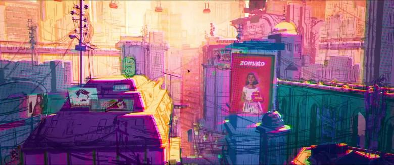 Zomato restaurant aggregator and food delivery company billboard in Spider-Man: Across the Spider-Verse (2023) - 387754