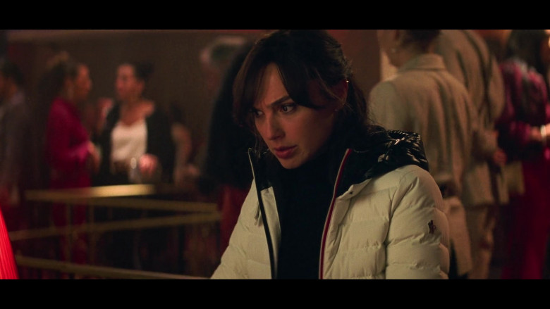 Moncler White Jacket Worn by Gal Gadot as Rachel Stone in Heart of Stone (2023) - 388768