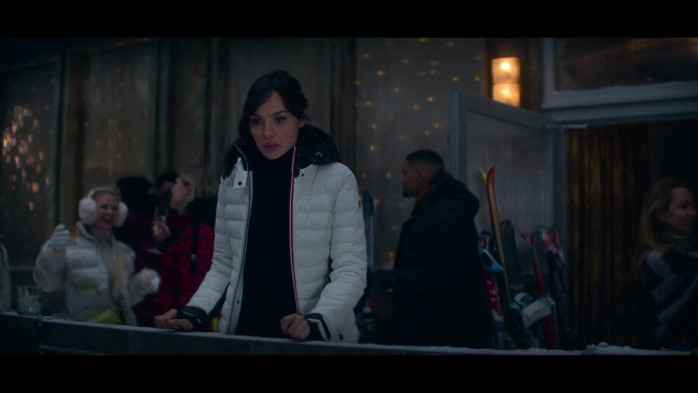 Moncler White Jacket Worn by Gal Gadot as Rachel Stone in Heart of Stone (2023) - 388770