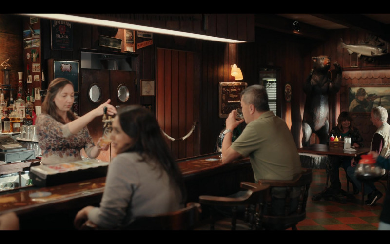 Paddy Whisky, Crown Royal, Finlandia Vodka, Beefeater Gin, Canadian Club, Jack Daniel's, Jim Beam in Virgin River S05E07 "From the Ashes" (2023)
