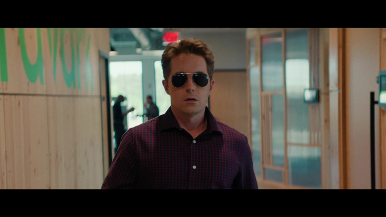 Ray-Ban Aviator Sunglasses Worn by Beck Bennett as Pat in Office Race (2023) - 398540