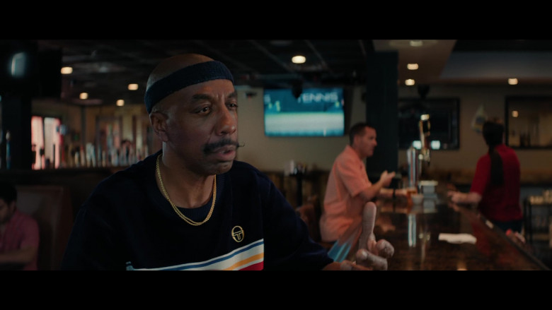 Sergio Tacchini Velour T-Shirt Worn by J.B. Smoove as Harry in Office Race (2023) - 398554
