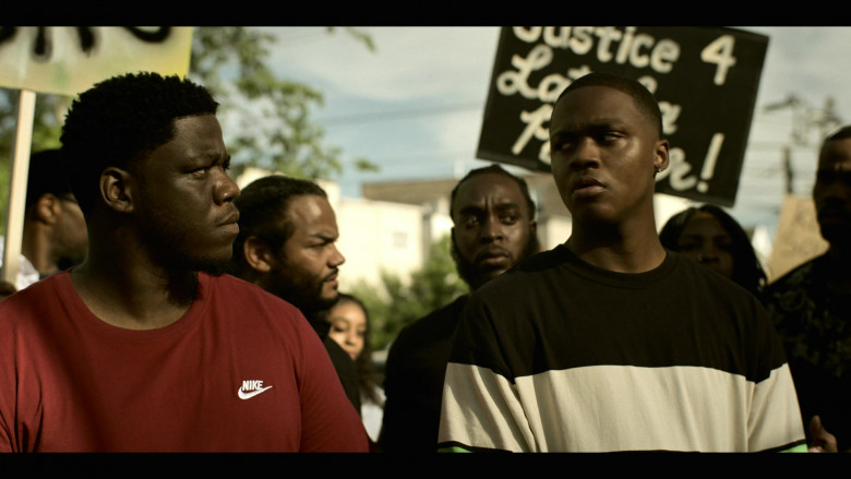 Nike Red T-Shirt in Power Book IV: Force S02E03 "War & Ice Cream" (2023) - 402933