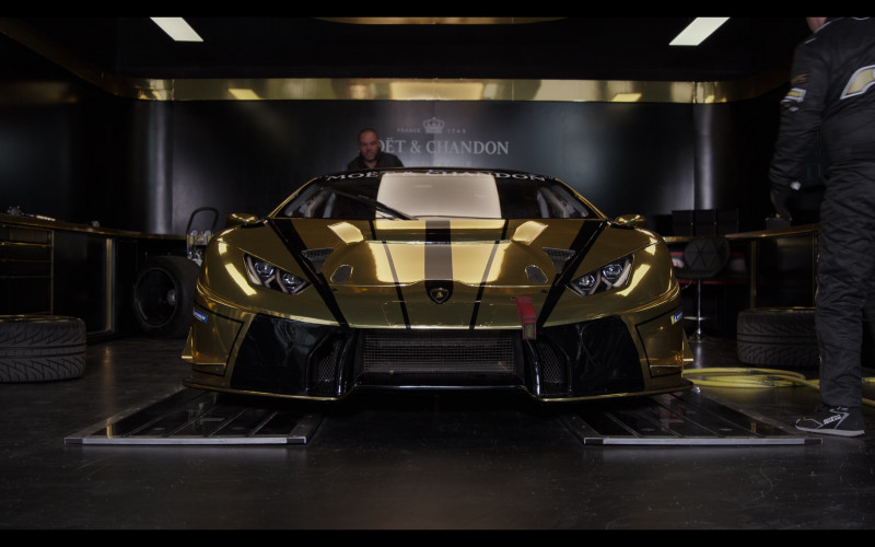 Moët & Chandon, Lamborghini Sprots Car, Sparco Sneakers in Gran Turismo (2023)