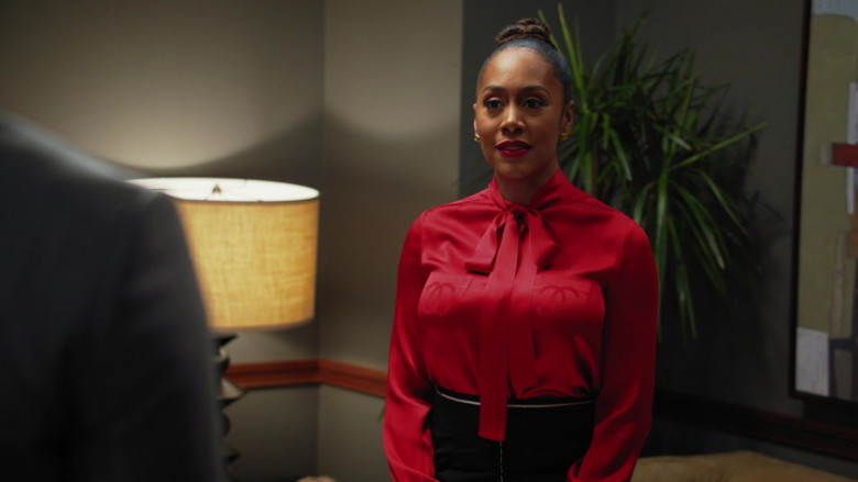 Chanel Red Blouse Worn by Simone Missick as Lola Carmichael in All Rise S03E15 "Say Something" (2023) - 416226