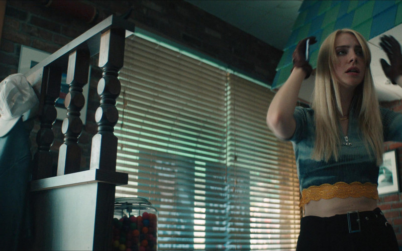 Dickies Women's Top of Maddie Phillips as Cate Dunlap in Gen V S01E07 "Sick" (2023)