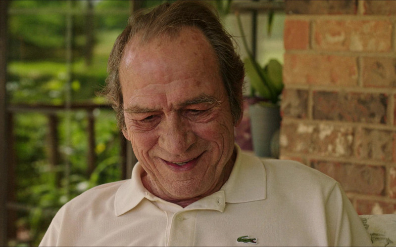 Lacoste Polo Shirt Worn by Tommy Lee Jones as Jeremiah O'Keefe in The Burial (2023)