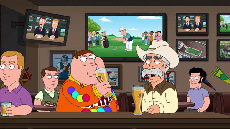 M&M's Jacket Worn by Peter Griffin in Family Guy S22E03 "A Stache From the Past" (2023) - 420685