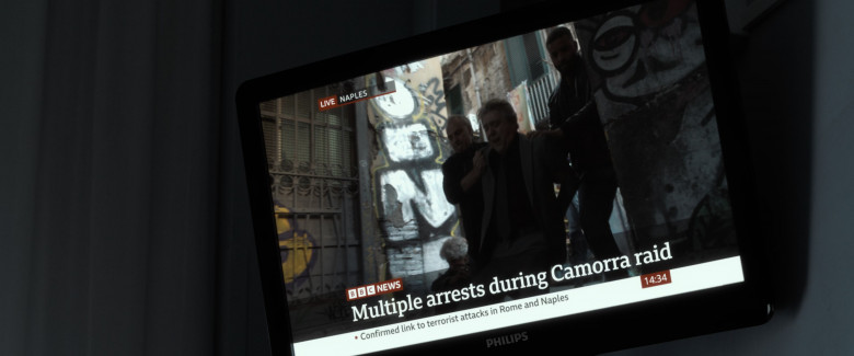 Philips TV and BBC News in The Equalizer 3 (2023) - 409499