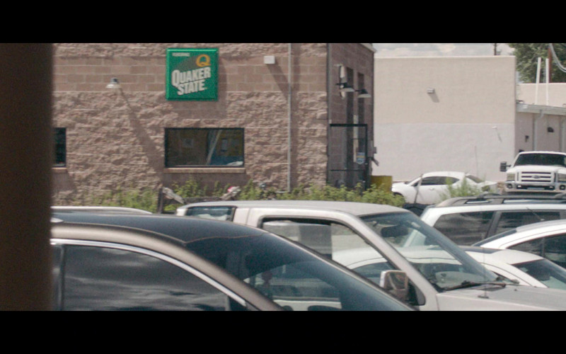 Quaker State Motor Oil Sign in The Curse S01E01 "Land of Enchantment" (2023)