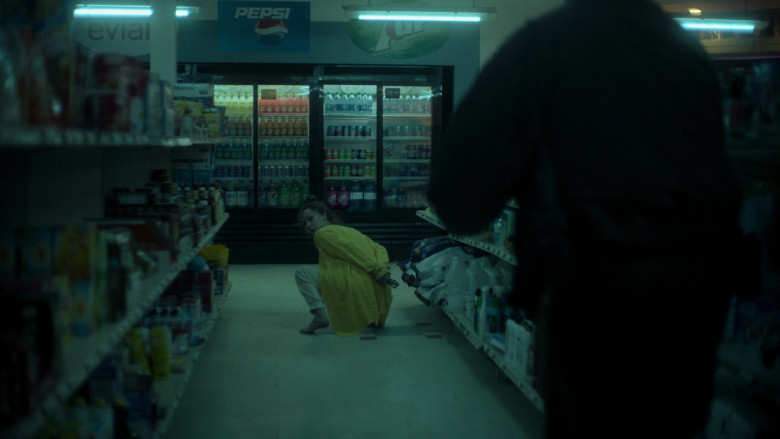 Evian, Pepsi, 7UP Posters in Fargo S05E01 "The Tragedy of the Commons" (2023) - 434770