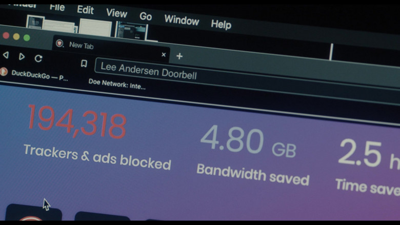 DuckDuckGo Web Search Engine and Brave Browser in A Murder at the End of the World S01E02 "Chapter 2: The Silver Doe" (2023) - 430563