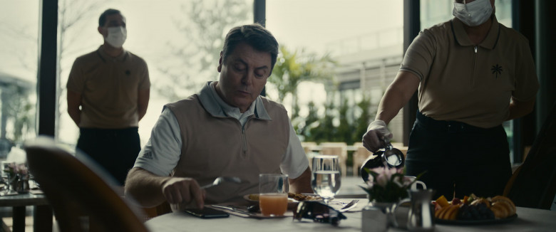 Adidas Men's Polo Shirt Worn by Nick Offerman as Kenneth C. Griffin in Dumb Money (2023) - 425989