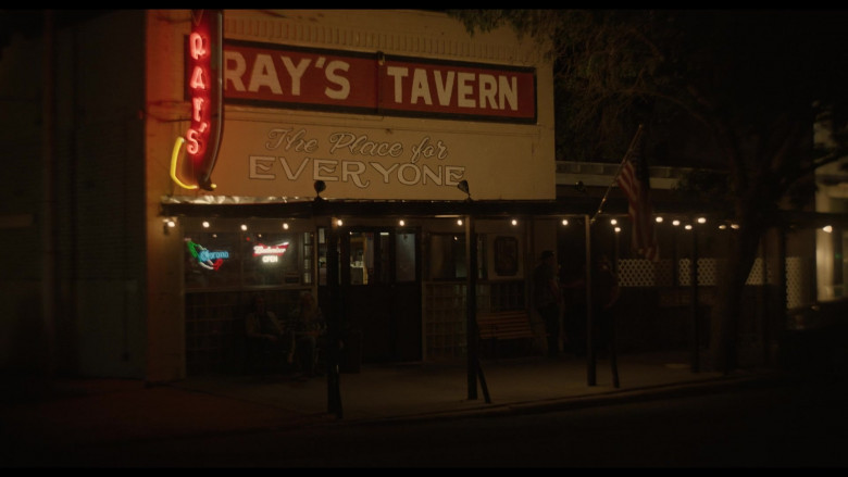 Corona and Budweiser Signs in A Murder at the End of the World S01E02 "Chapter 2: The Silver Doe" (2023) - 430549