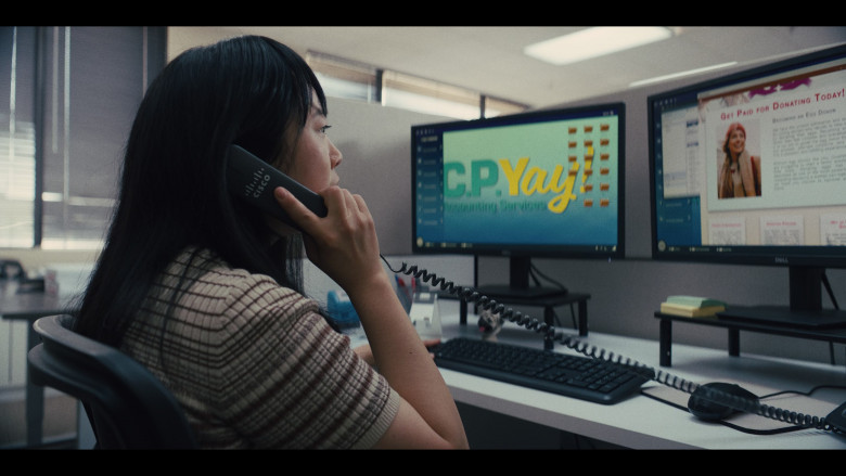 Cisco Phone and Dell Monitors in Quiz Lady (2023) - 424418