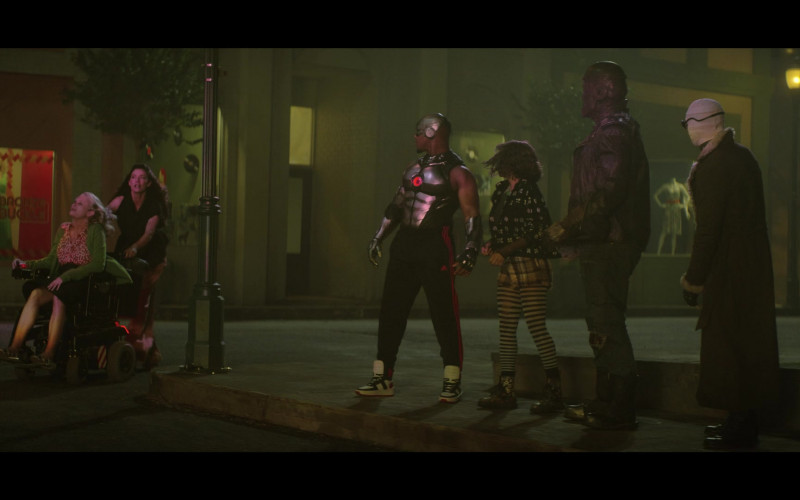 Adidas Track Pants of Joivan Wade as Victor "Vic" Stone / Cyborg in Doom Patrol S04E12 "Done Patrol" (2023)
