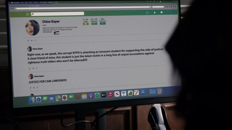 Apple MacOS Operating System in Law & Order S23E01 "Freedom of Expression" (2024) - 458041