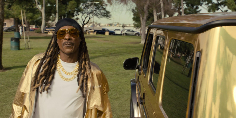 Celine Gold Jacket Worn by Snoop Dogg as Jaycen Jennings in The Underdoggs (2024) - 460567
