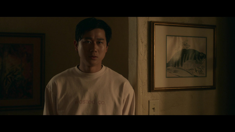 Wasted Co. Sweatshirt Worn by Sam Song Li as Bruce Sun in The Brothers Sun S01E05 "The Rolodex" (2024) - 452381