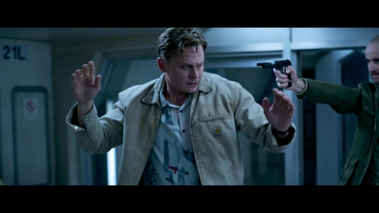Carhartt Jacket of Billy Magnussen as Magnus in Lift (2024) - 455509
