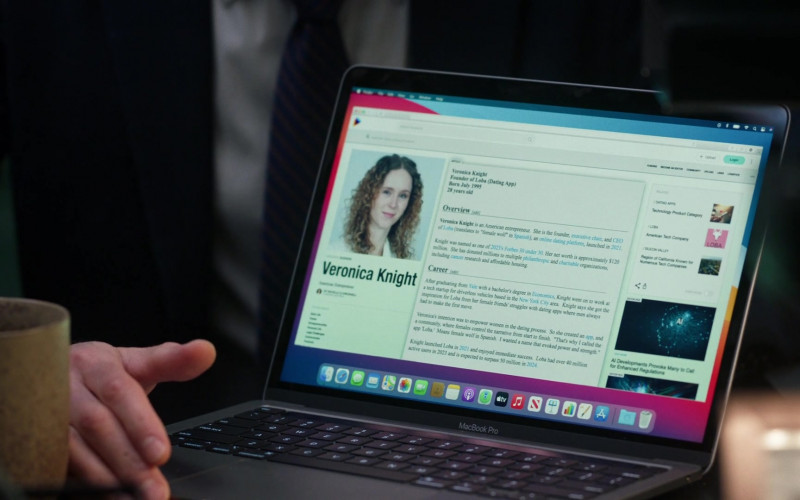 Apple MacBook and MacOS in Law & Order S23E05 "The Last Dance" (2024)