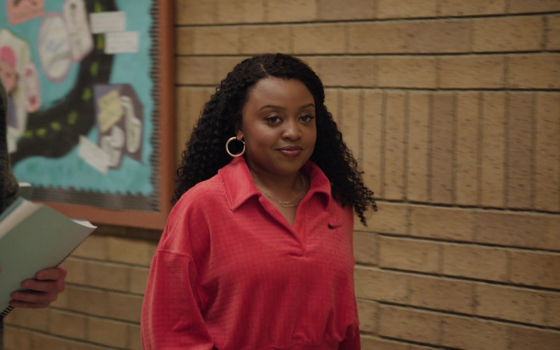 Nike Women's Top of Quinta Brunson as Janine Teagues in Abbott Elementary S03E01 and S03E02 "Career Day Part 1 and Part 2" (2024)