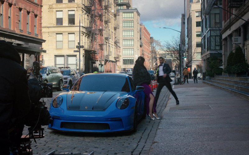Porsche Blue Sports Car in Law & Order S23E04 "Unintended Consequences" (2024)