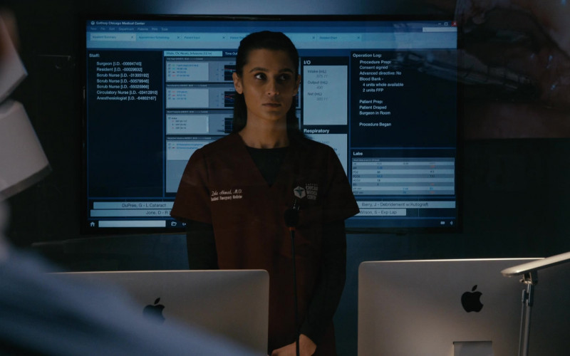 Apple iMac Computers in Chicago Med S09E05 "I Make a Promise, I Will Never Leave You" (2024)