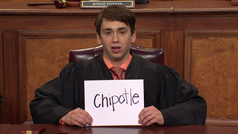 Chipotle Mexican Grill Restaurant company in Saturday Night Live S49E13 "Sydney Sweeney / Kacey Musgraves" (2024) - 477119