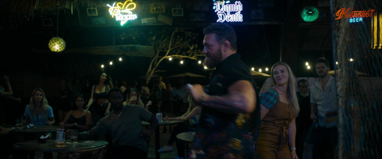 Mickey's Fine Malt Liquor, Liquid Death and Hamm's Beer Signs in Road House (2024) - 486140