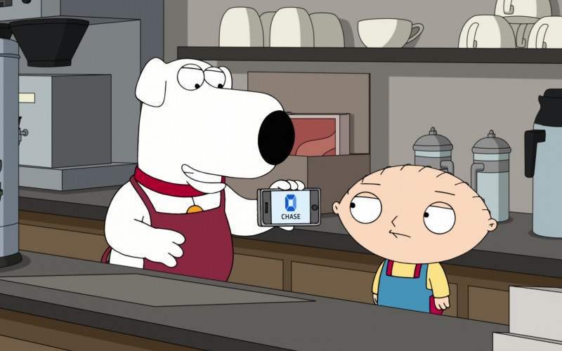 #636 – ProductPlacementBlog.com – Family Guy Season 22 Episode 13 – Brand Tracking (Timecode – H00M10S35)