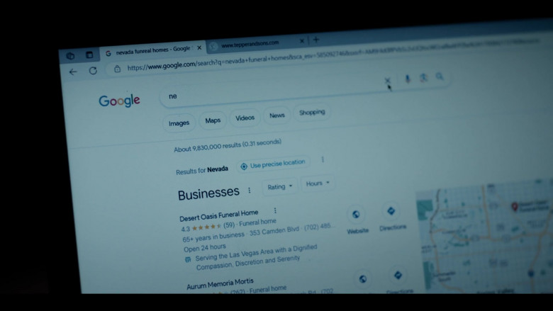 Google WEB Search Engine in The Cleaning Lady S03E02 "For My Son" (2024) - 481908