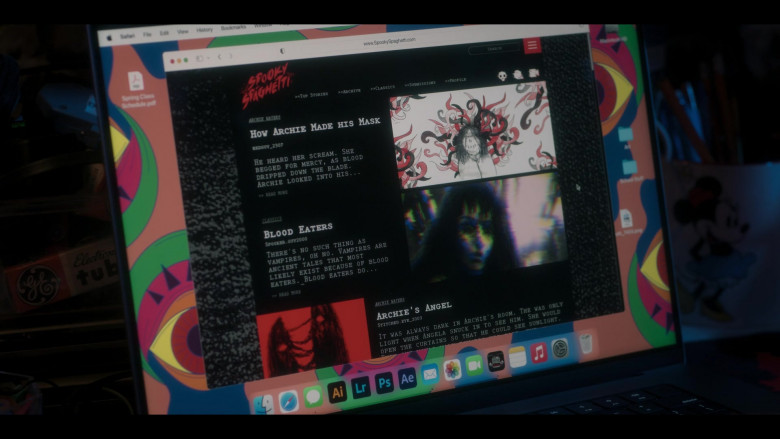 Apple MacBook, Safari Browser, Adobe Software in Pretty Little Liars: Original Sin S02E01 "Chapter One: Spirit Week" (2024) - 513617