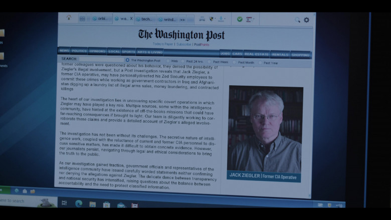 Microsoft Windows OS and Edge Browser in The Emperor of Ocean Park S01E01 "Chapter One" (2024) - 541004