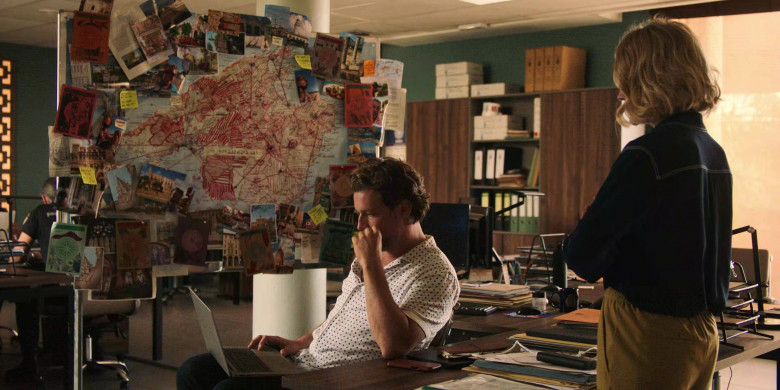 Microsoft Surface Laptop (Scene 5) (Black, Under Brown Notebook/Paperwork) in The Mallorca Files S03E01 (2024) - 558640