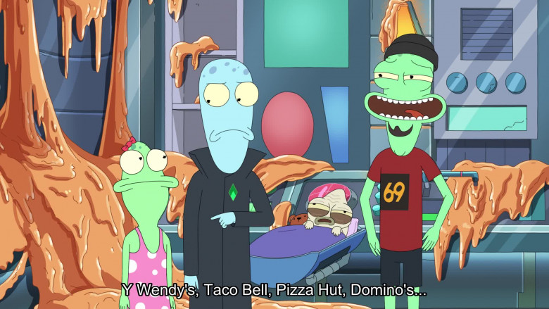 Wendy's, Taco Bell, Pizza Hut, Domino's (Verbal) in Solar Opposites S05E11 (2024) - 551733