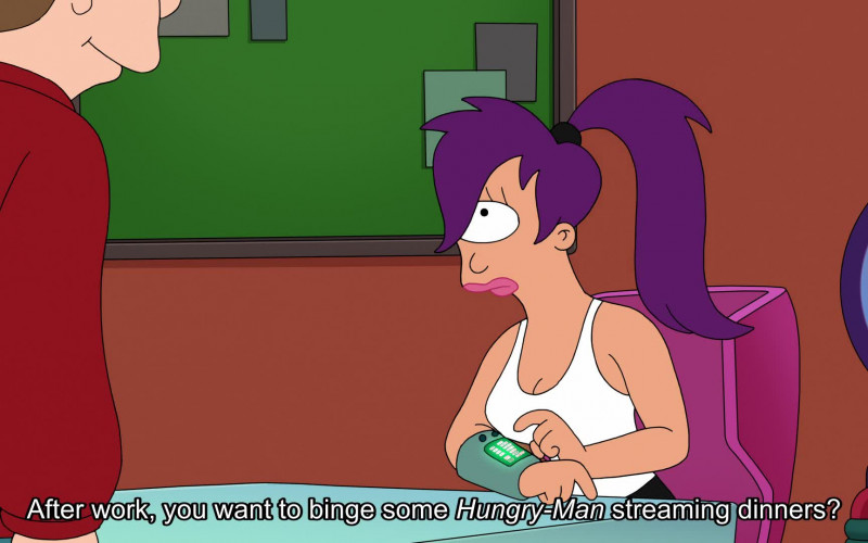 #48 – ProductPlacementBlog.com – Futurama Season 9 Episode 3 – Verbal Product Placement Tracking (Timecode – 00h 15m 10s)