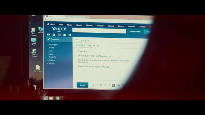 Microsoft Windows OS, Google Chrome Browser and Yahoo! Mail Website in Three Women S01E01 (2024) - 570331