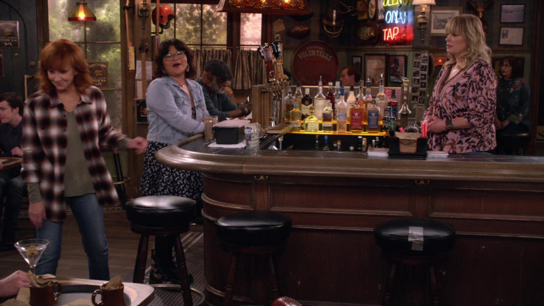 Bulleit Bourbon, Ballantines, Olmeca Altos, Patron Tequila, Absolut Vodka, Grey Goose, Malibu, Redneck Riviera Whiskey in Happy's Place S01E01 "Pilot" (2024) - 597334