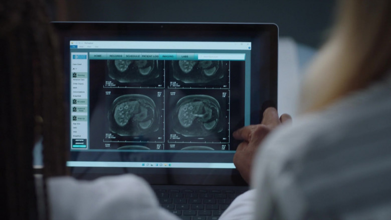 Microsoft Surface (Scene 10) Laptop and Windows 11 OS in Grey's Anatomy S21E02 "Take Me to Church" (2024) - 582414