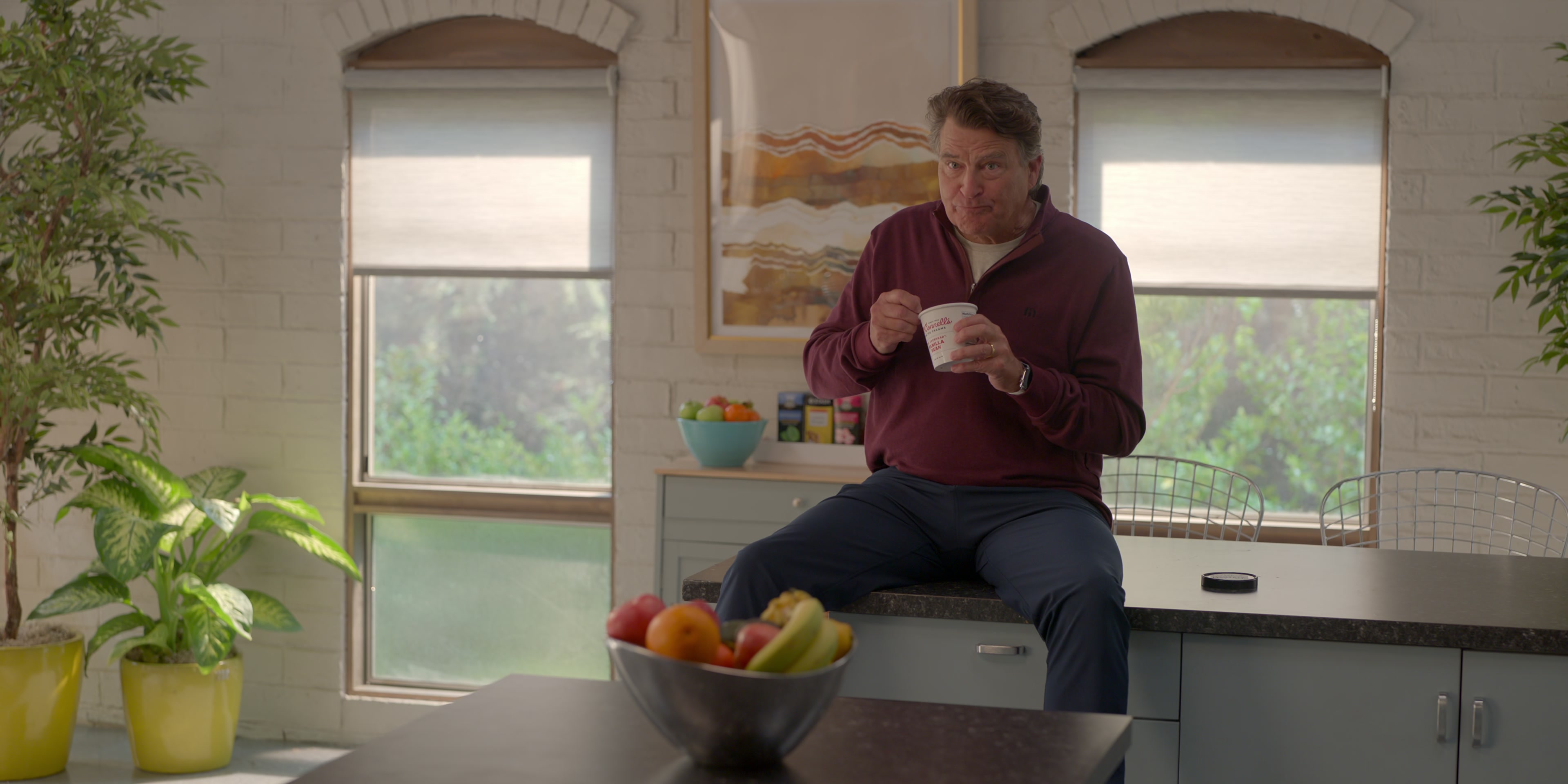 McConnell's Vanilla Bean Ice Cream In Shrinking S02E03 "Psychological