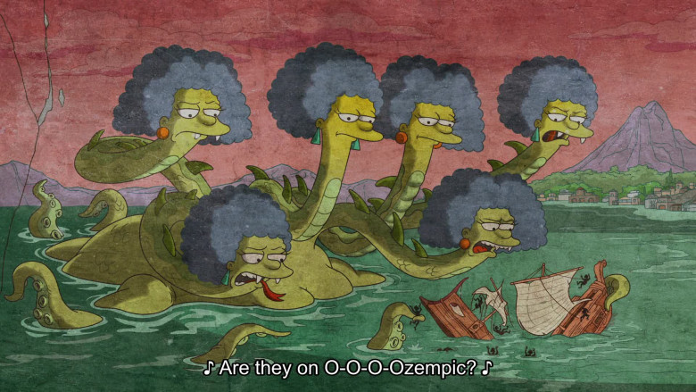 Ozempic (Verbal) in The Simpsons S36E02 "The Yellow Lotus" (2024) - 583624